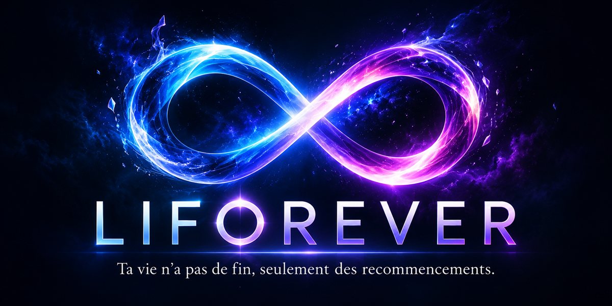 Logo Liforever — Ta vie n'a pas de fin, seulement des recommencements.